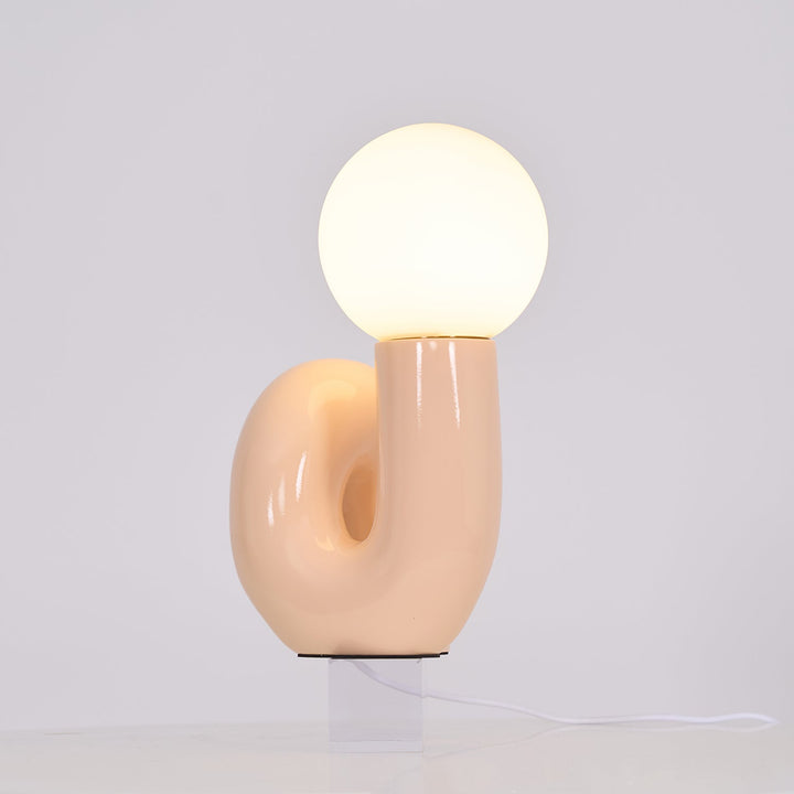 Zabawna Lampa Stołowa w Kształcie N