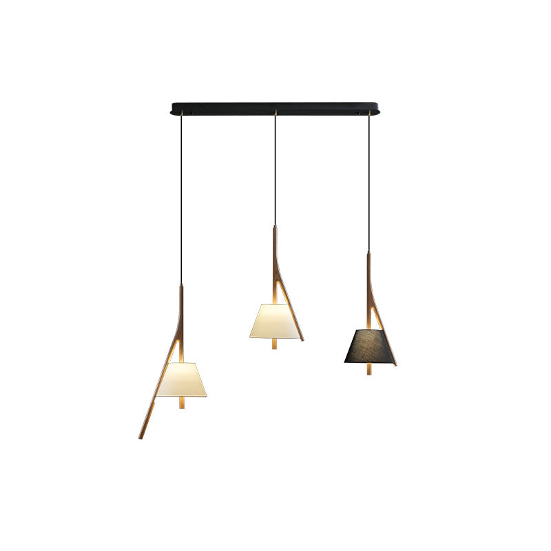 Lampa wisząca Nanzhi z drewna