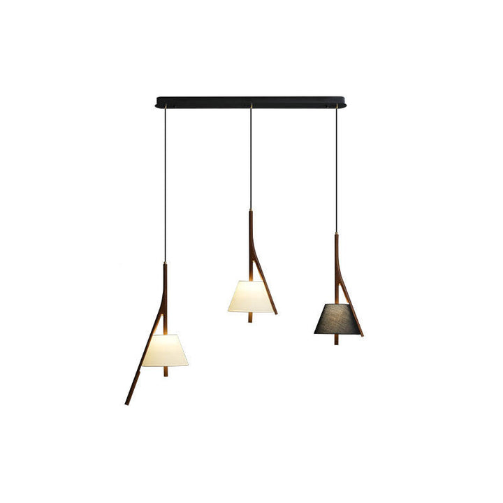 Lampa wisząca Nanzhi z drewna