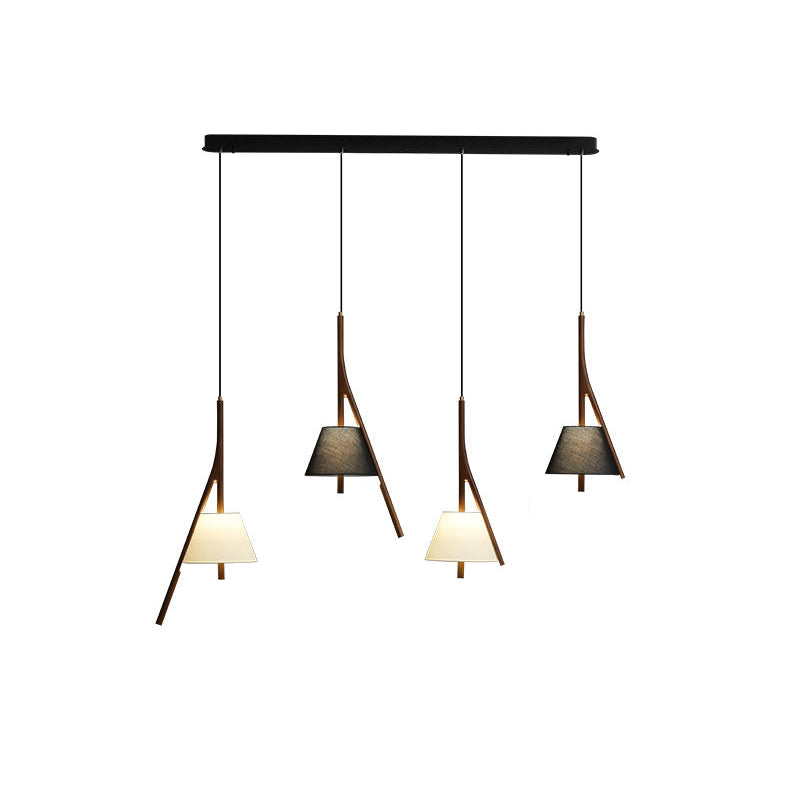 Lampa wisząca Nanzhi z drewna