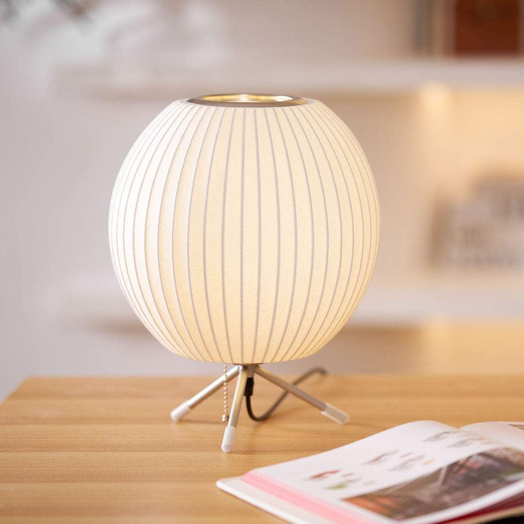 Lampa stołowa z bąbelkami na statywie
