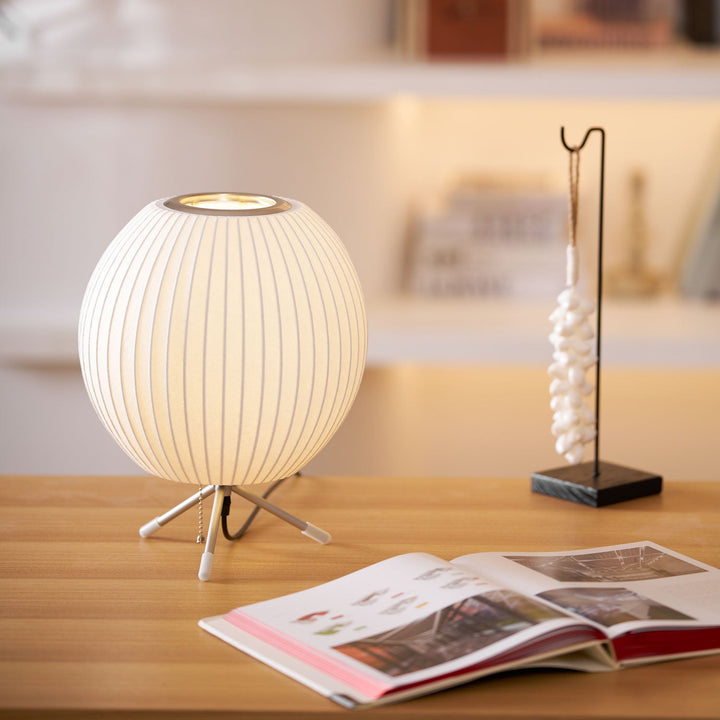 Lampa stołowa z bąbelkami na statywie