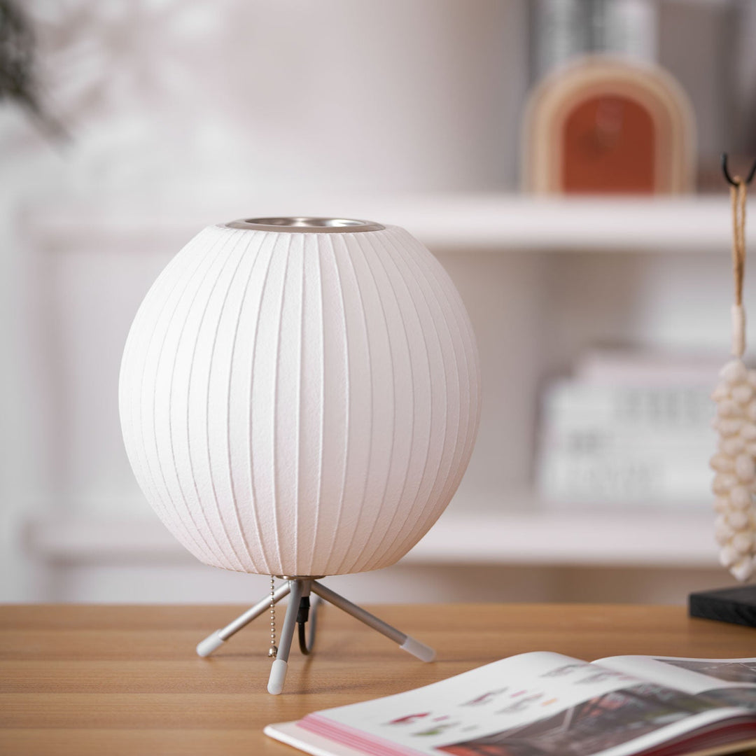 Lampa stołowa z bąbelkami na statywie