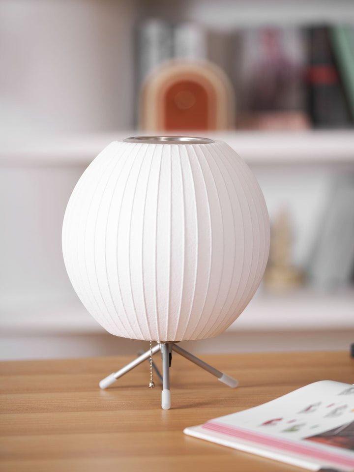Lampa stołowa z bąbelkami na statywie