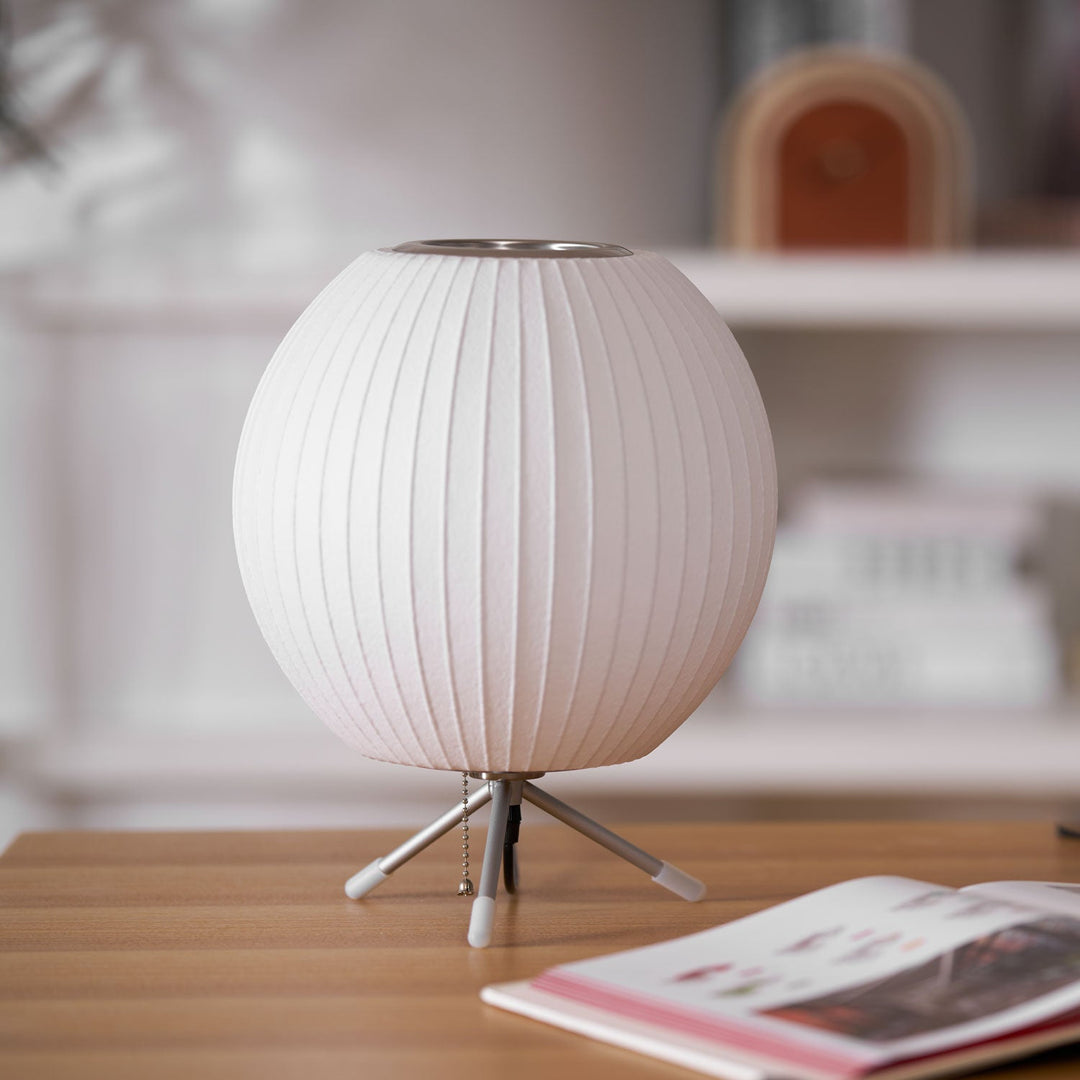 Lampa stołowa z bąbelkami na statywie