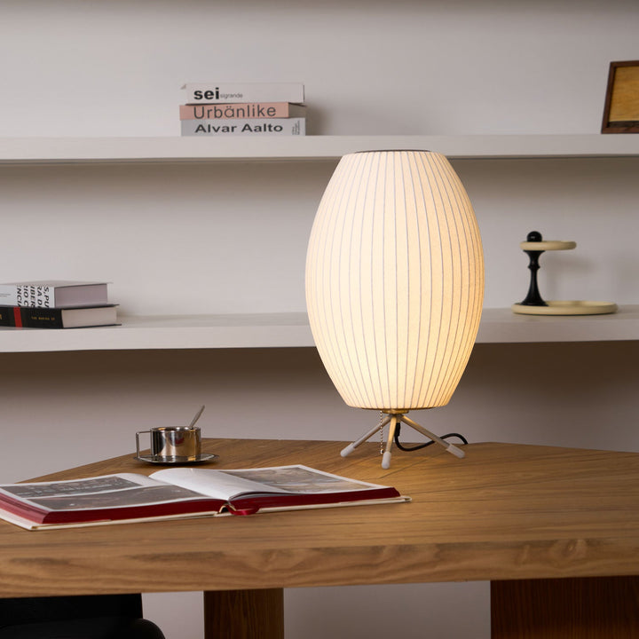 Lampa stołowa z bąbelkami na statywie