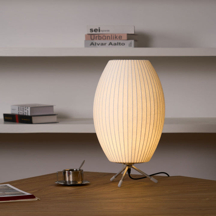 Lampa stołowa z bąbelkami na statywie