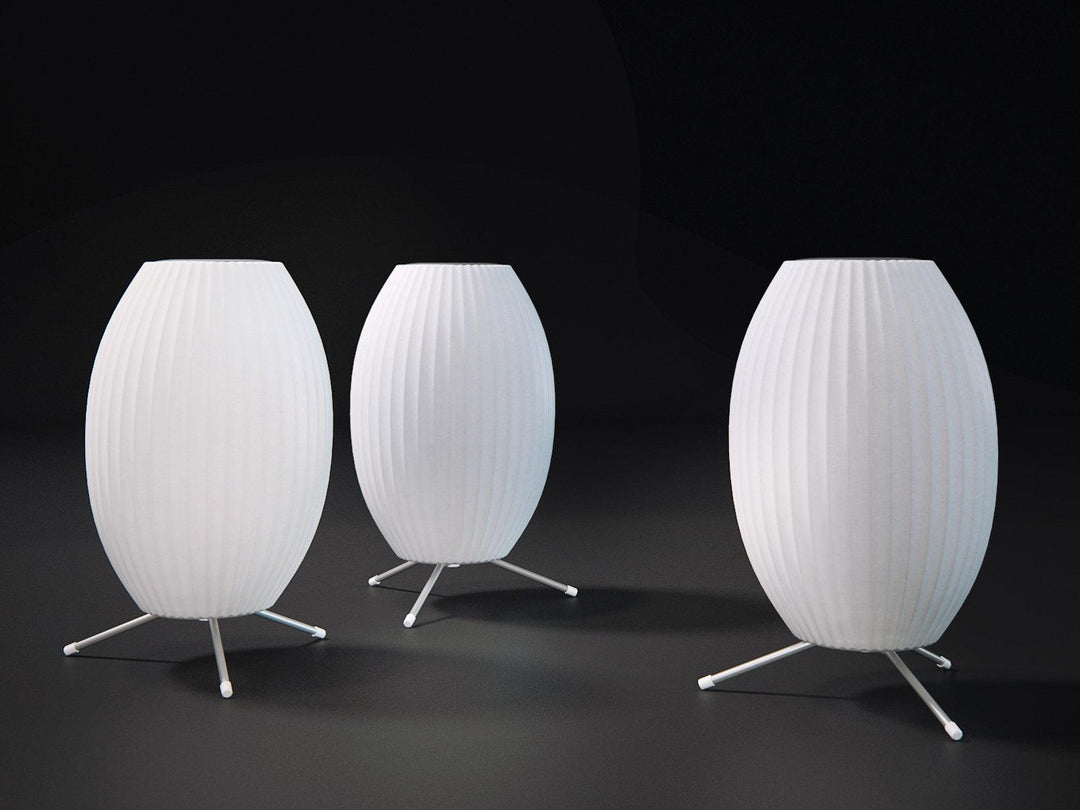 Lampa stołowa z bąbelkami na statywie