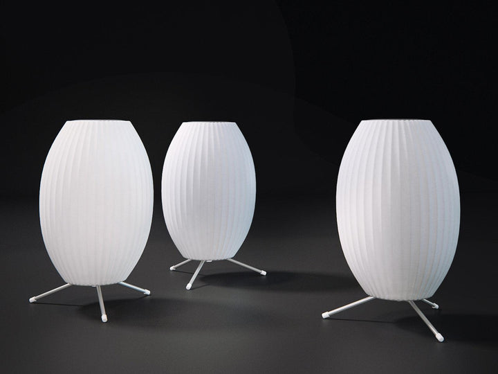 Lampa stołowa z bąbelkami na statywie