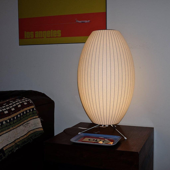 Lampa stołowa z bąbelkami na statywie