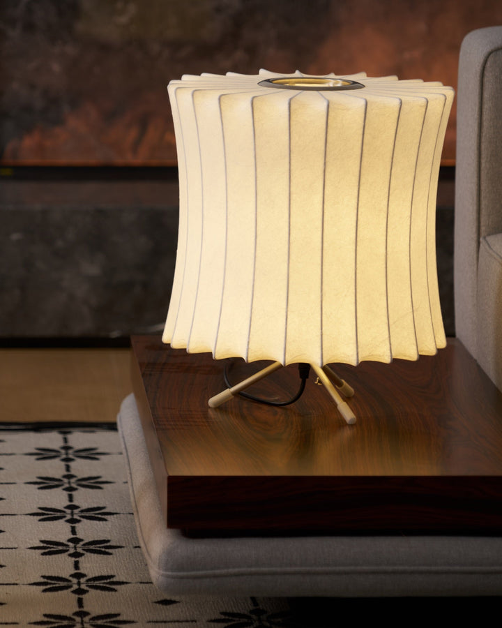 Lampa stołowa z bąbelkami na statywie