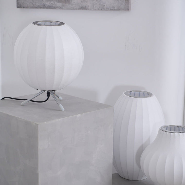 Lampa stołowa z bąbelkami na statywie