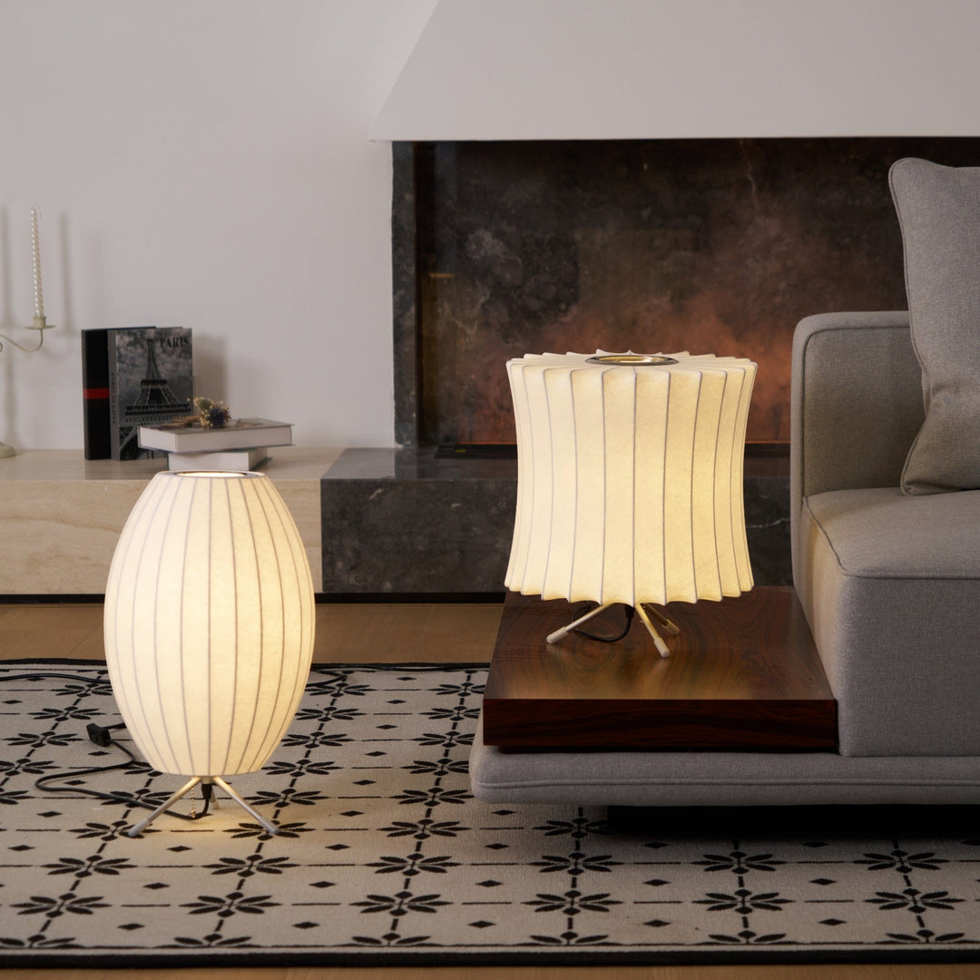 Lampa stołowa z bąbelkami na statywie