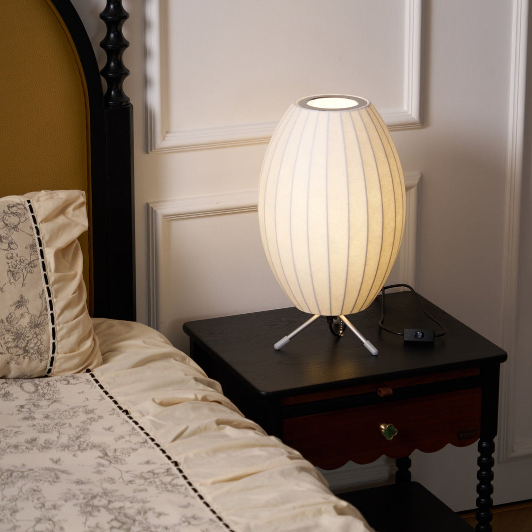Lampa stołowa z bąbelkami na statywie