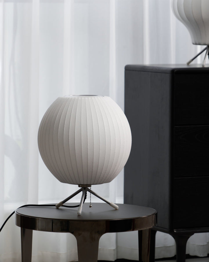 Lampa stołowa z bąbelkami na statywie