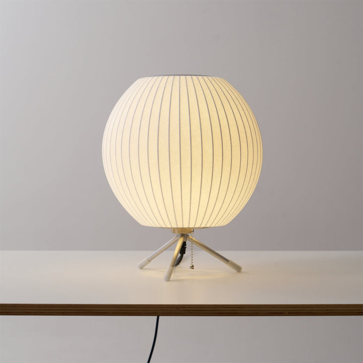 Lampa stołowa z bąbelkami na statywie