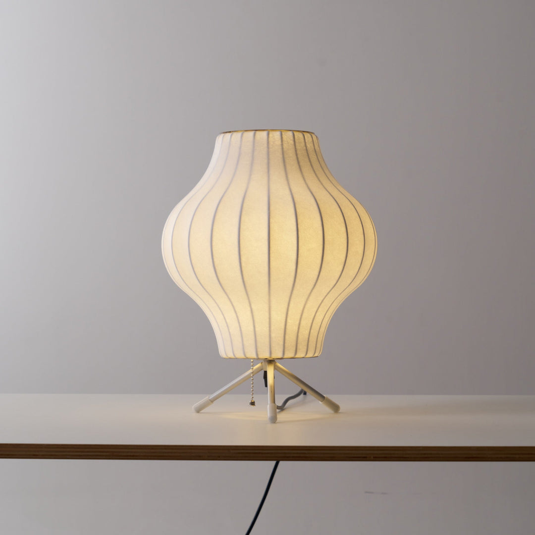 Lampa stołowa z bąbelkami na statywie