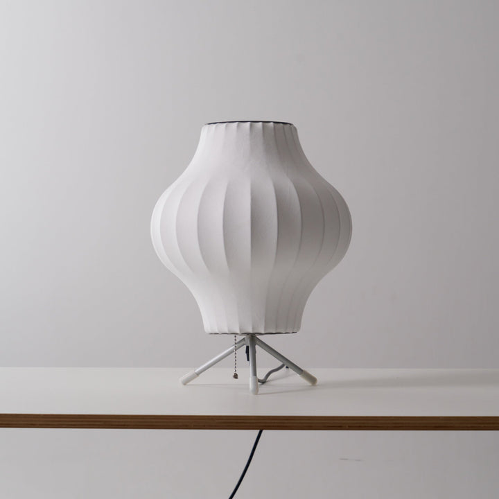 Lampa stołowa z bąbelkami na statywie