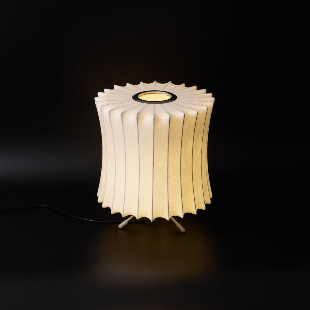 Lampa stołowa z bąbelkami na statywie
