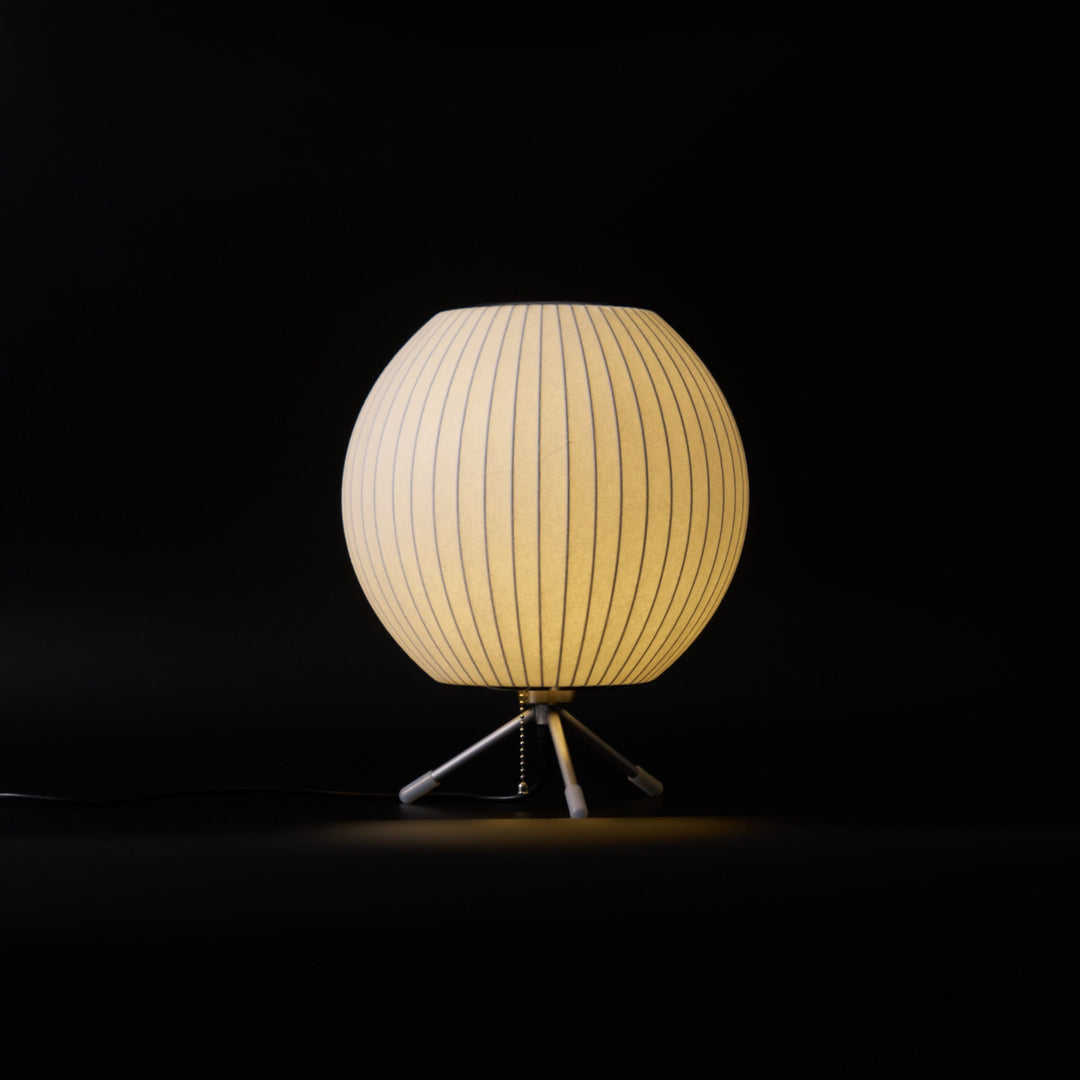 Lampa stołowa z bąbelkami na statywie