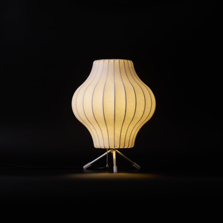Lampa stołowa z bąbelkami na statywie