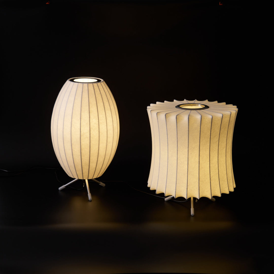 Lampa stołowa z bąbelkami na statywie