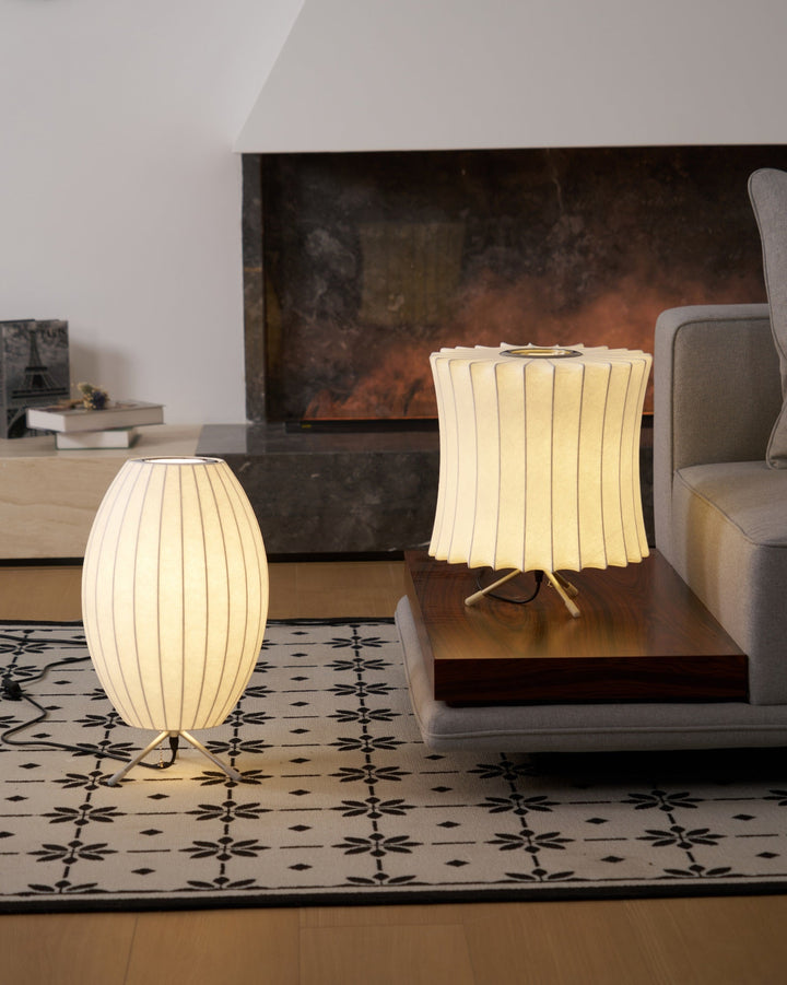 Lampa stołowa z bąbelkami na statywie