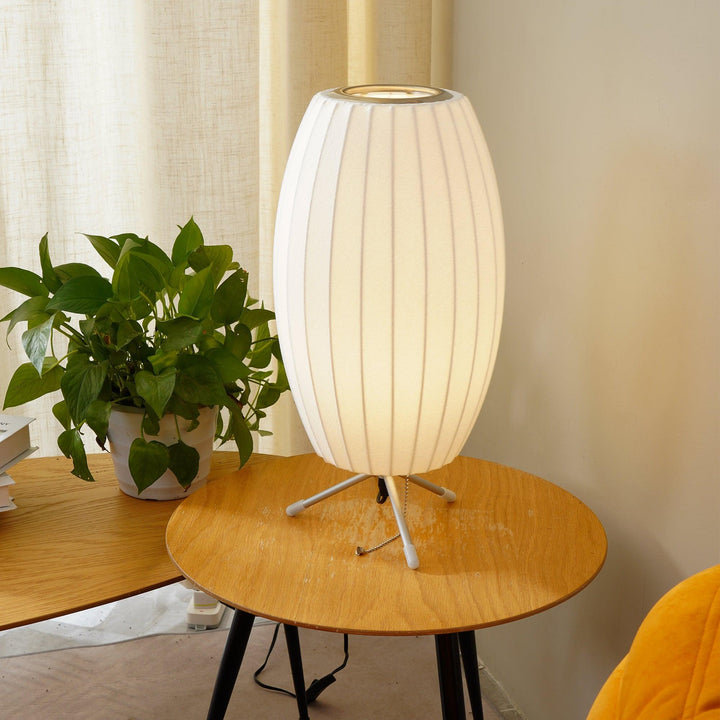 Lampa stołowa z bąbelkami na statywie