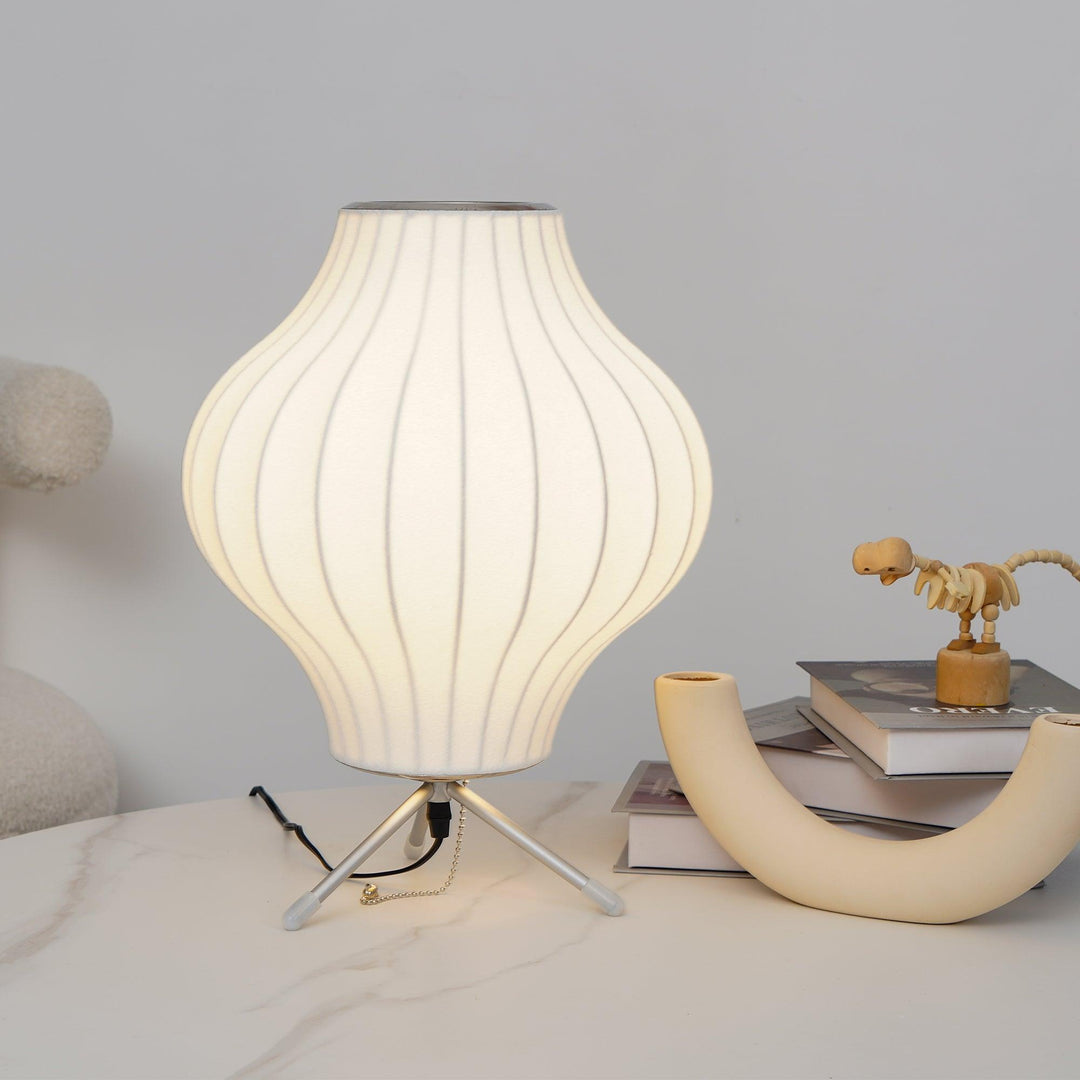 Lampa stołowa z bąbelkami na statywie