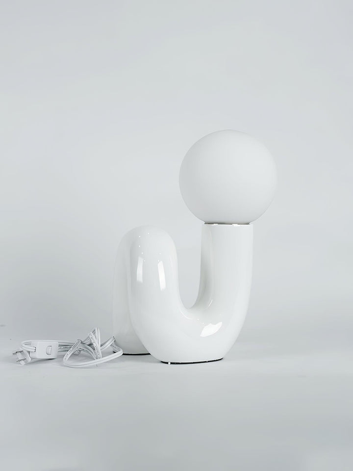 Zabawna Lampa Stołowa w Kształcie N