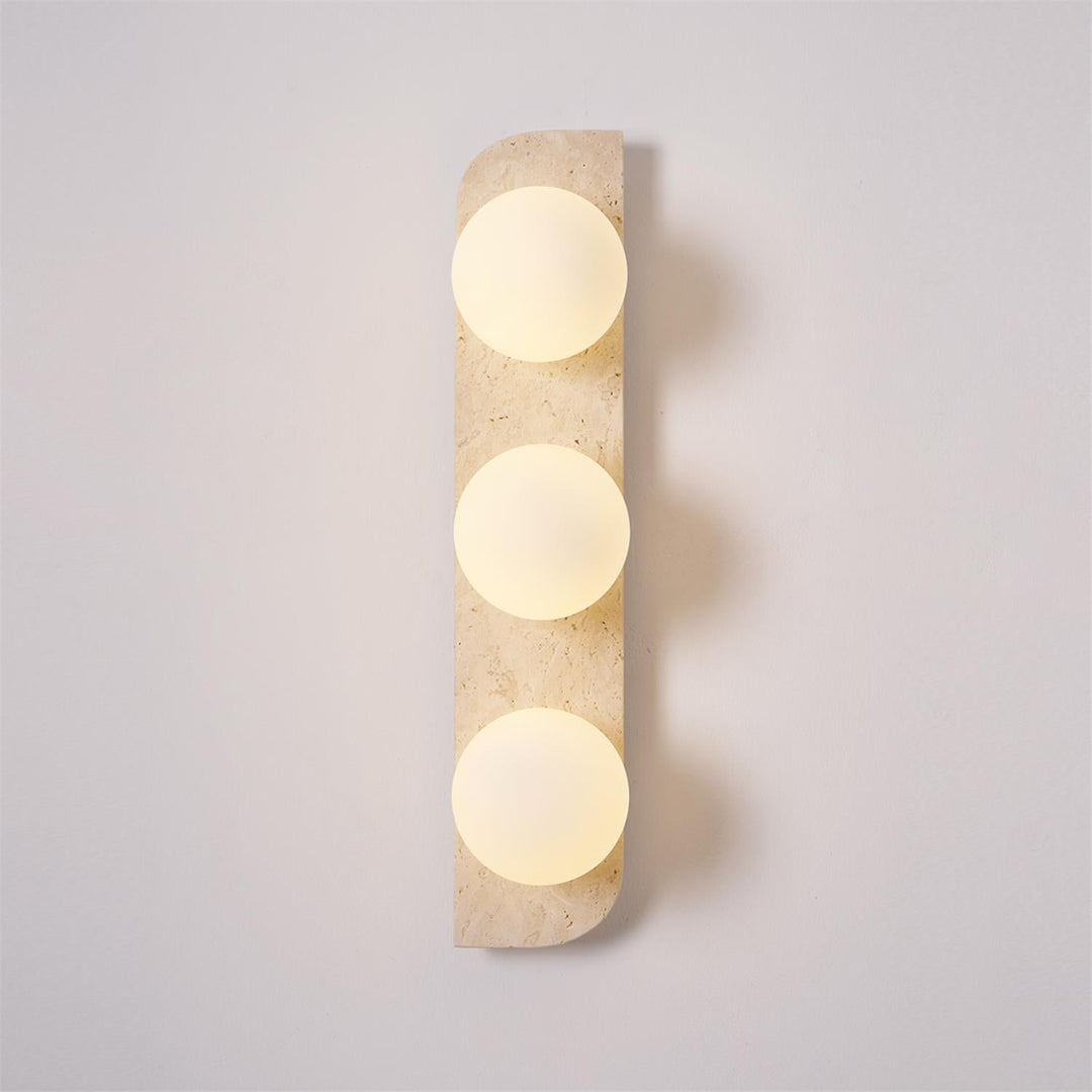 Elysian Lampa Ścienna z Trawertynu