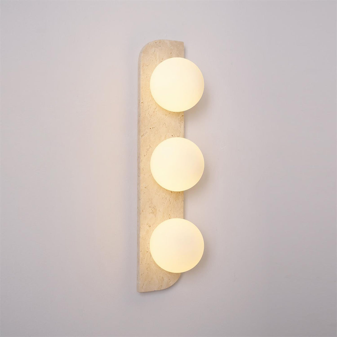 Elysian Lampa Ścienna z Trawertynu