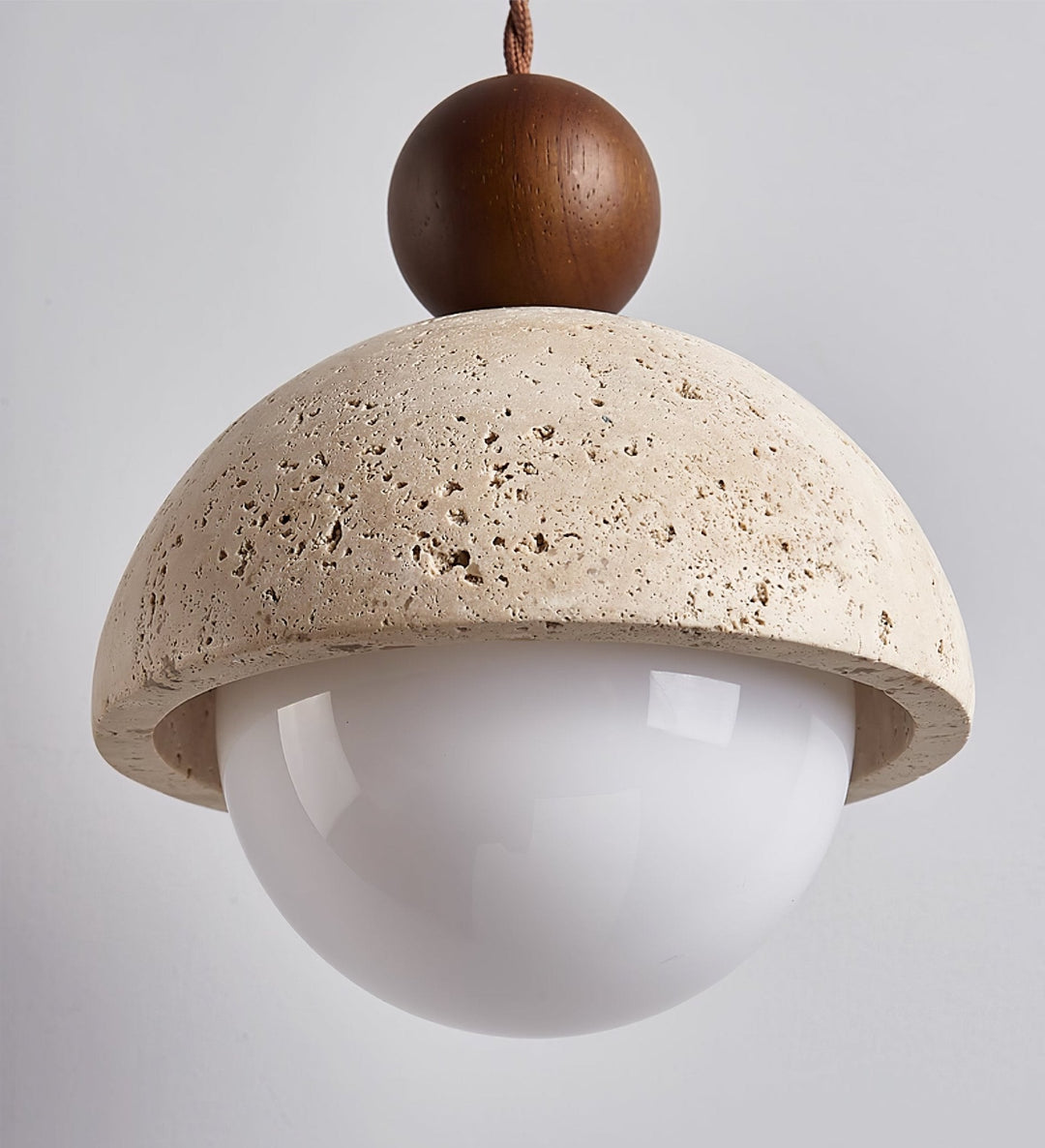 Lampa wisząca Niva z trawertynu