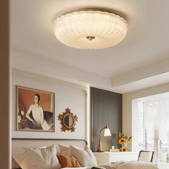Szklana lampa sufitowa Ripple