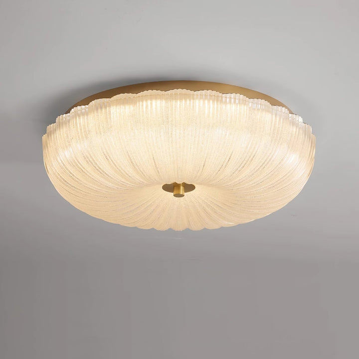 Szklana lampa sufitowa Ripple