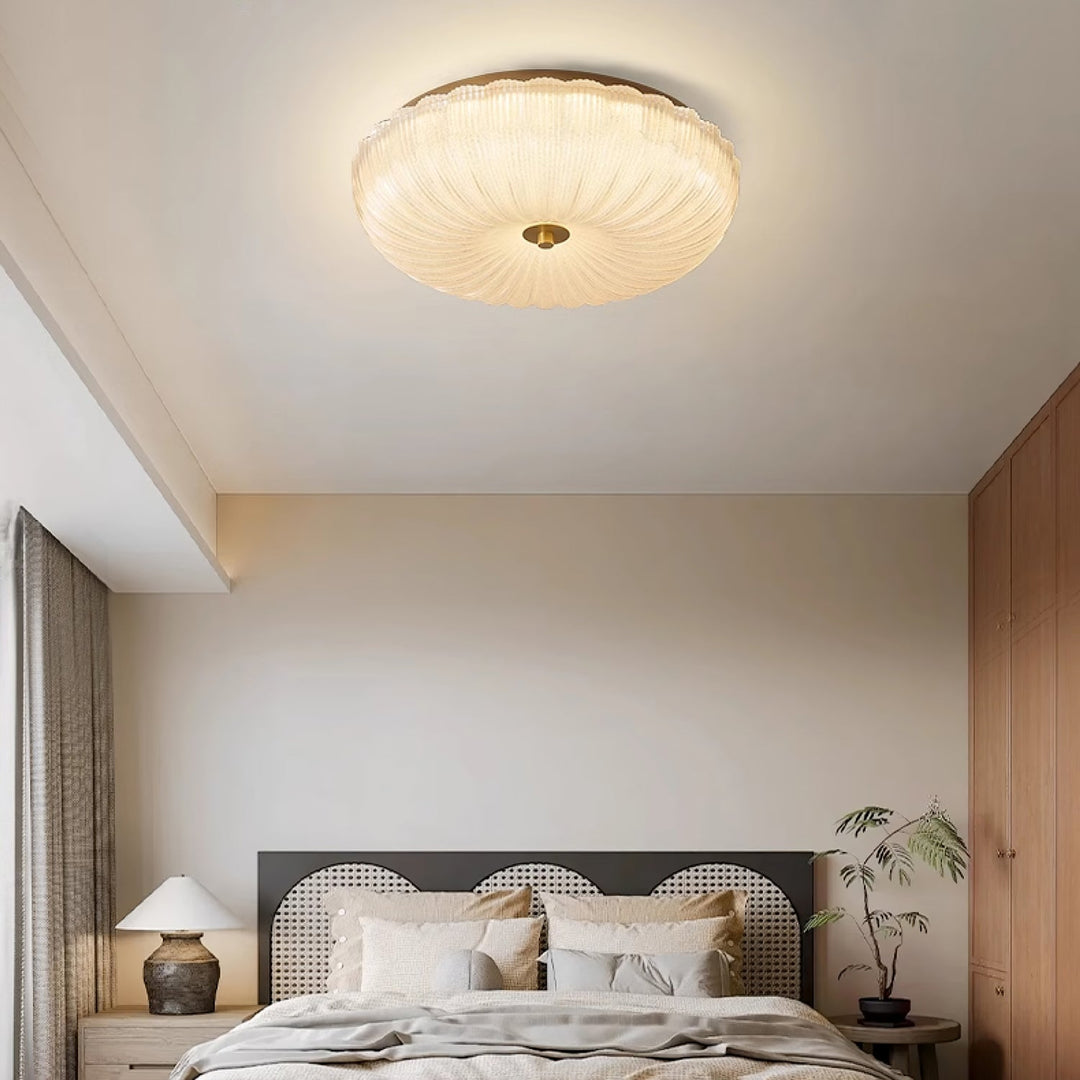 Szklana lampa sufitowa Ripple