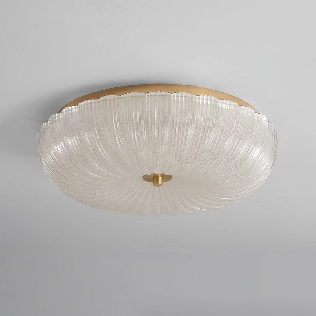 Szklana lampa sufitowa Ripple