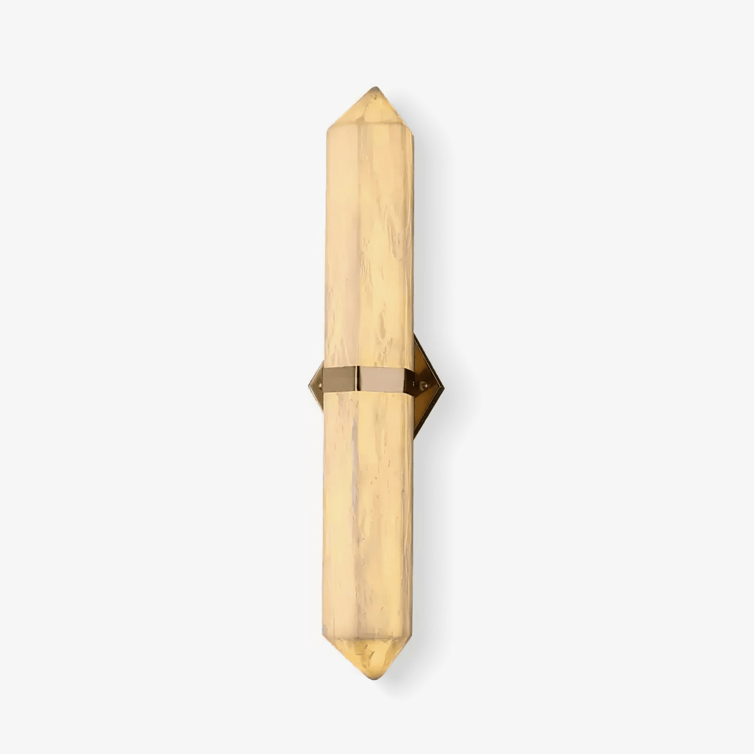 Kinkiet Ścienny Obelisk z Alabastru