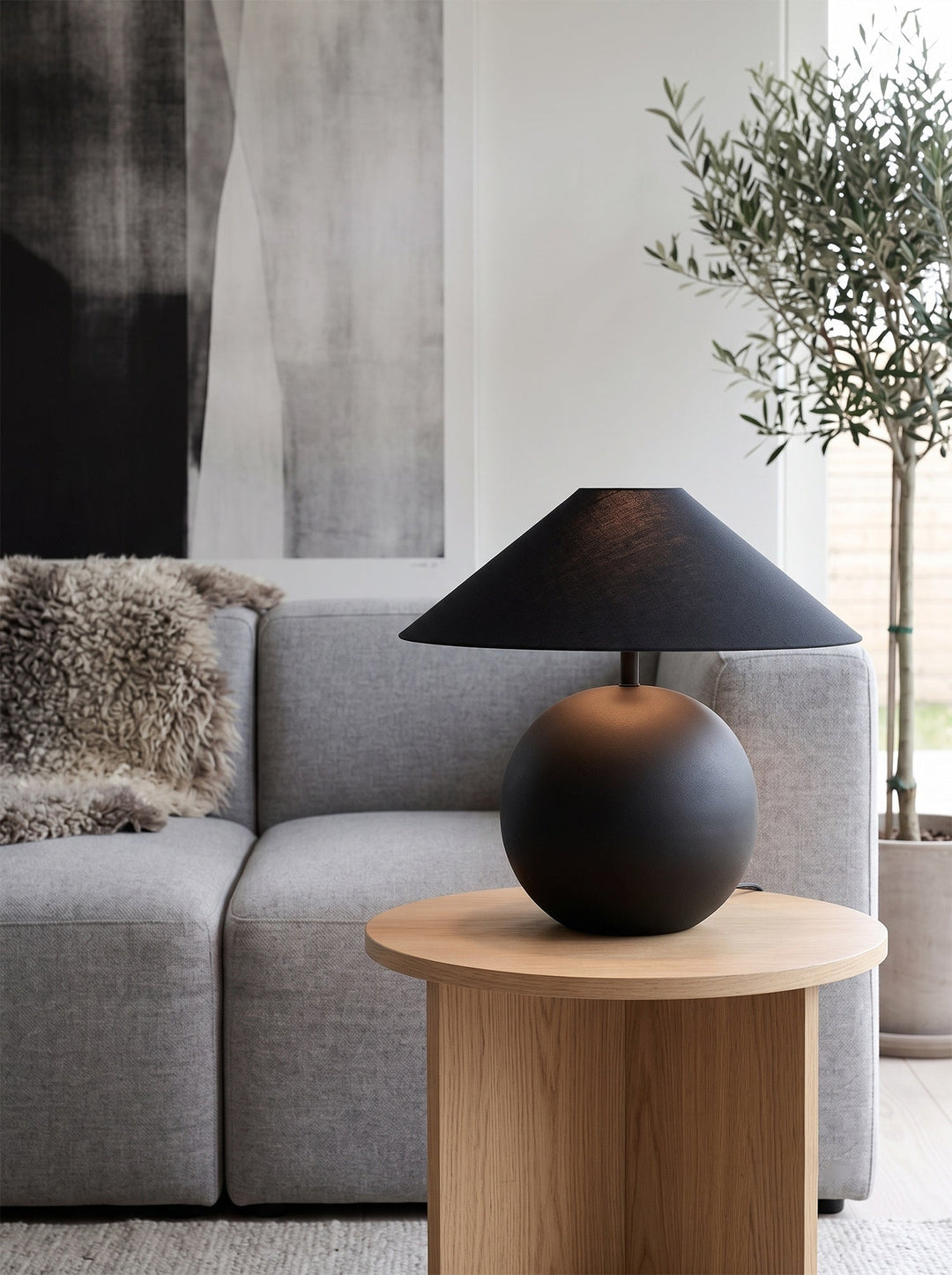 Lampa Stołowa Obsidian Sphere