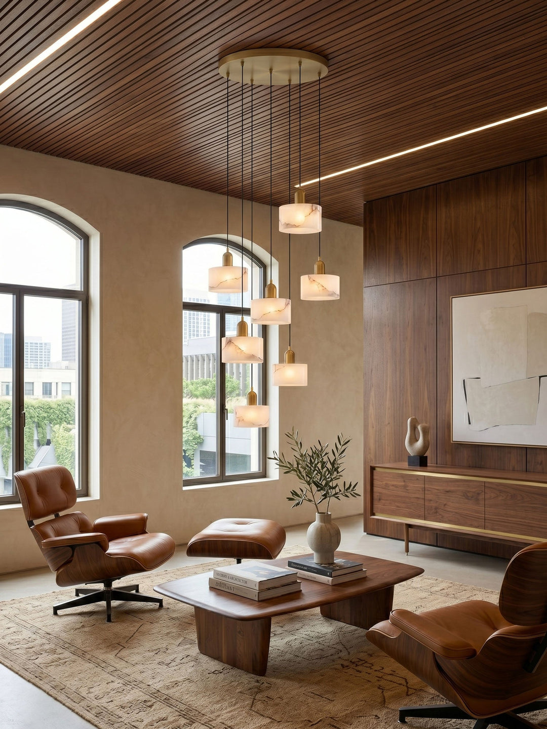 Lampa Wisząca Alabastrowa Odyssey