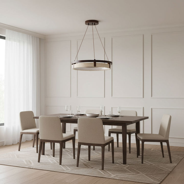 Lampa wisząca Orbit z Travertynu