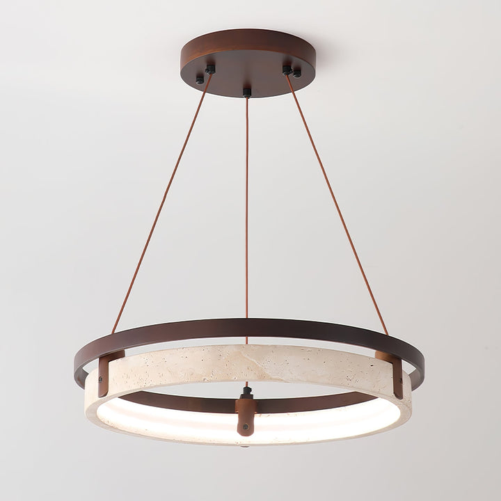 Lampa wisząca Orbit z Travertynu