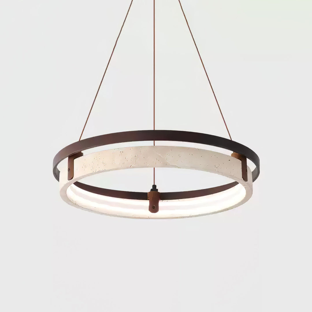 Lampa wisząca Orbit z Travertynu