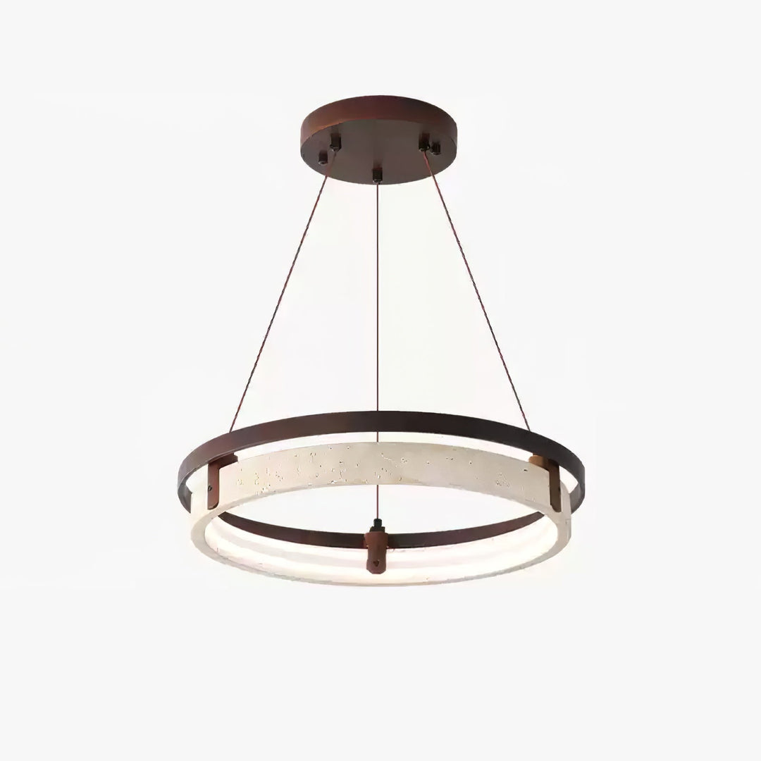 Lampa wisząca Orbit z Travertynu