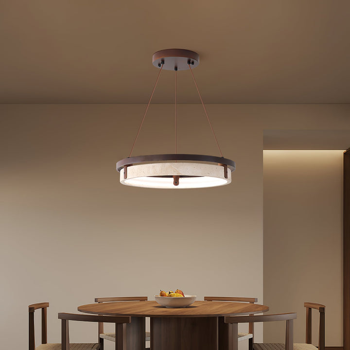 Lampa wisząca Orbit z Travertynu