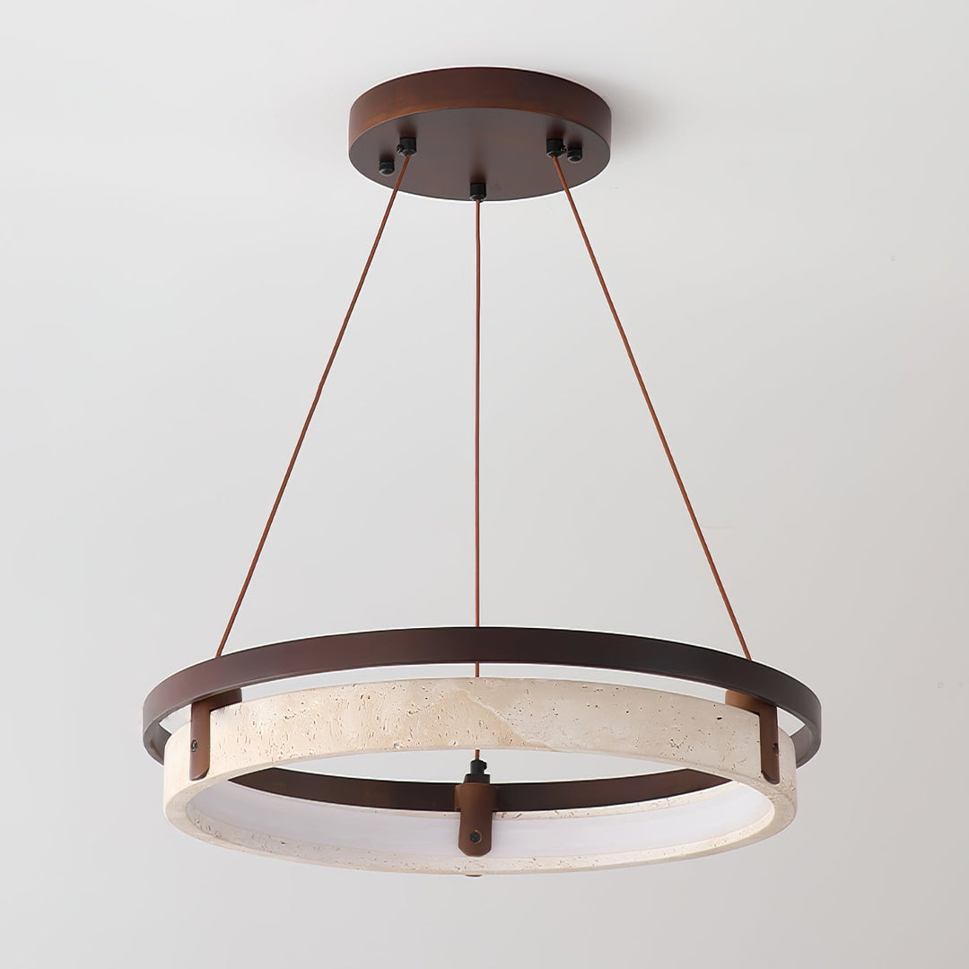 Lampa wisząca Orbit z Travertynu