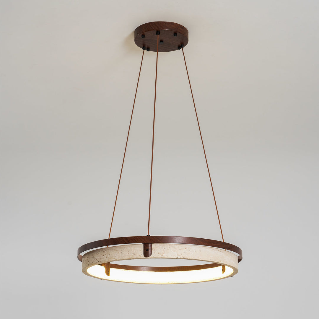 Lampa wisząca Orbit z Travertynu