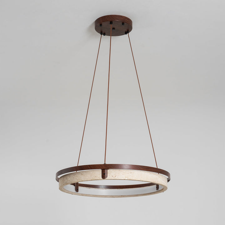Lampa wisząca Orbit z Travertynu