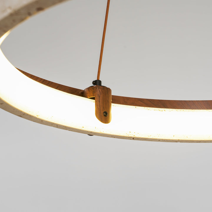 Lampa wisząca Orbit z Travertynu