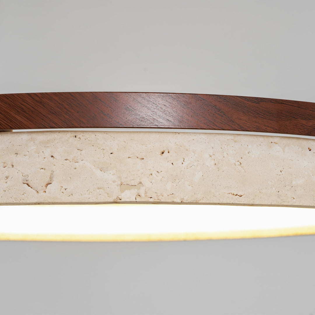 Lampa wisząca Orbit z Travertynu